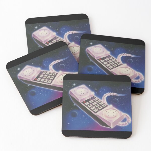 Item preview, Retro 80s airbrushed phone in galaxy designed and sold by BrontesWhimsyStore.