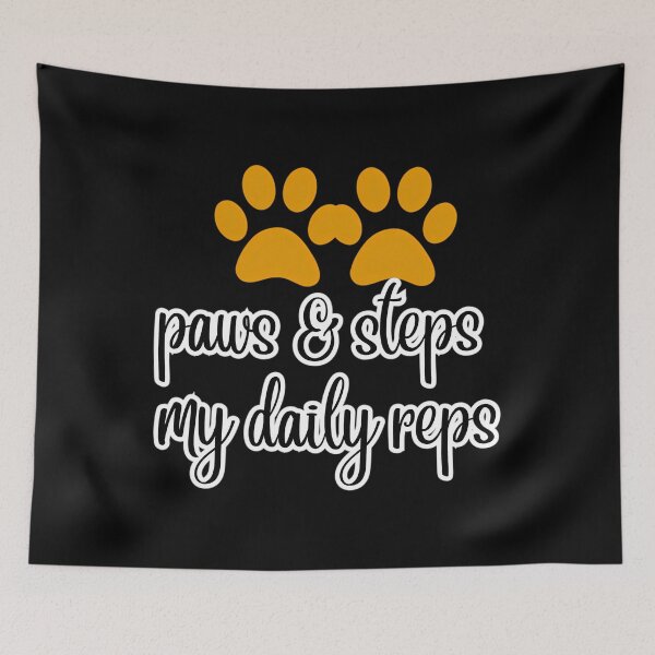 Item preview, Paws and Steps — My Daily Reps designed and sold by hippoeyfu79.