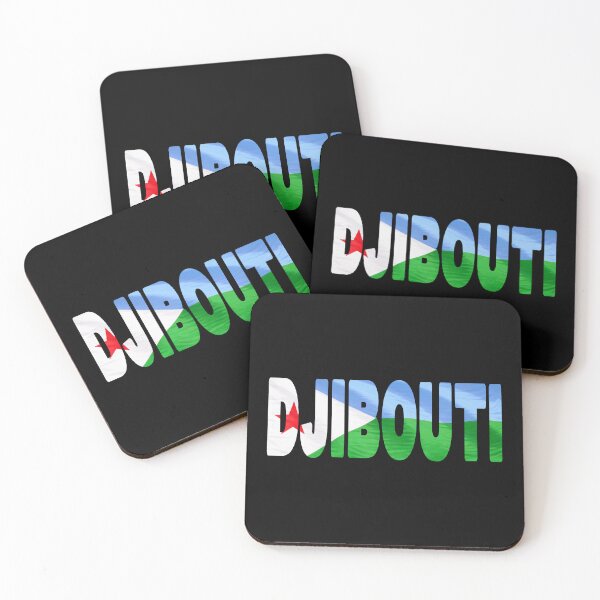Item preview, DJIBOUTI - Flag Flying in Wind cut to Letters Souvenir Sticker Shirt designed and sold by Adam Gormley.