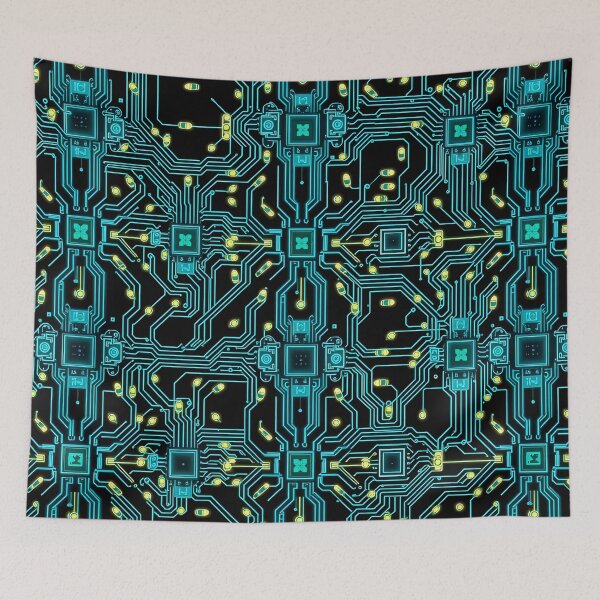 Item preview, Circuit board pattern designed and sold by Vandestadt.