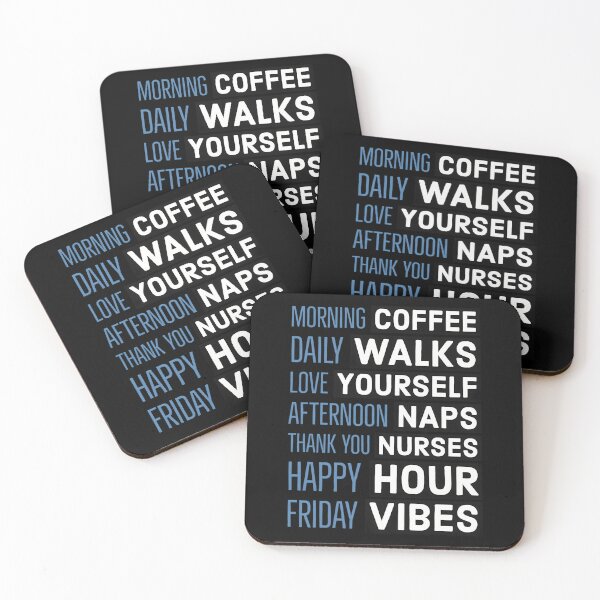 Item preview, Morning Coffee Daily Walks Love Yourself designed and sold by hippoeyfu79.