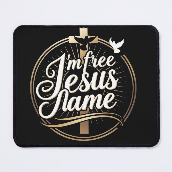 Item preview, I'm free in Jesus name - Design designed and sold by VibeVogueMerch.