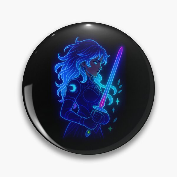 Item preview, Neon Celestial Blade Maiden designed and sold by Brickroad Dsigns.