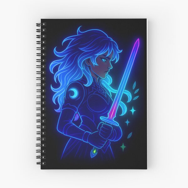 Item preview, Neon Celestial Blade Maiden designed and sold by Brickroad Dsigns.