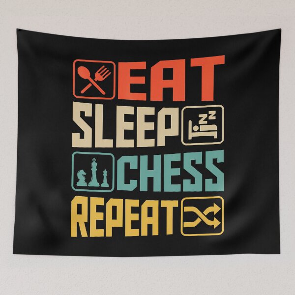 Item preview, Eat Sleep Chess Repeat designed and sold by prabuniard.
