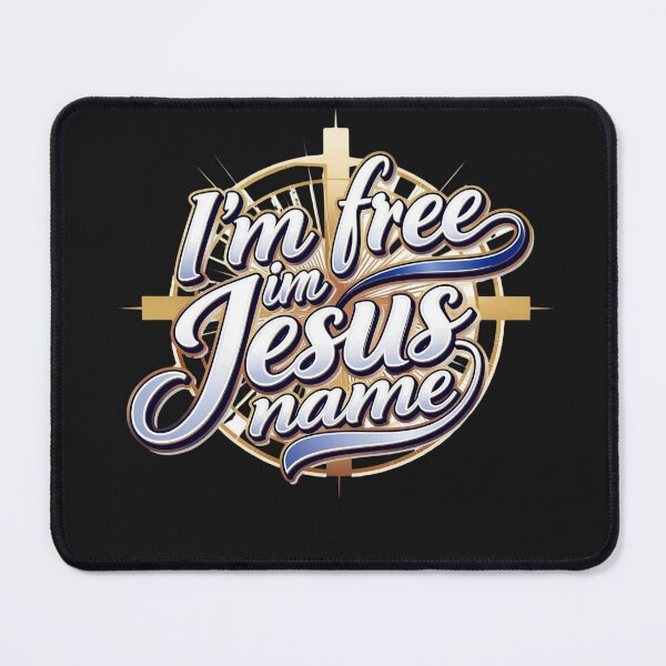 Item preview, I'm free in Jesus name - Design designed and sold by VibeVogueMerch.