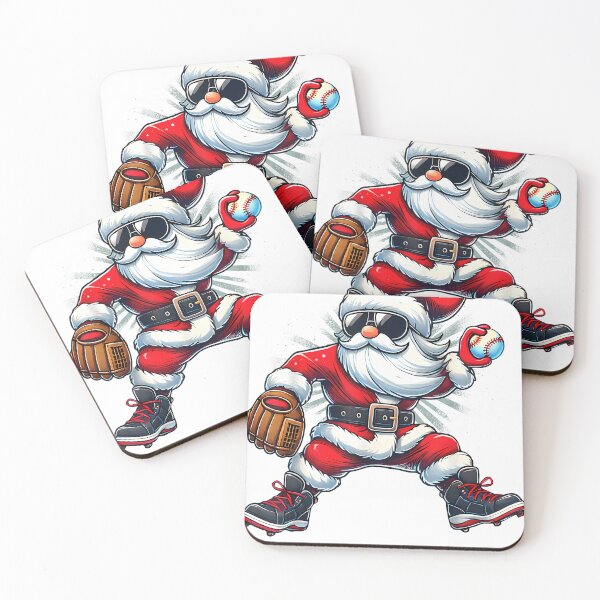 Item preview, Santa Playing Baseball As Pitcher Boys Kids Teens Christmas designed and sold by raelinema9mar1.
