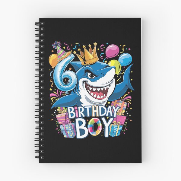 Item preview, 6th Birthday Shark Ocean Theme Party 6 Years Old For Boy designed and sold by PowAcademy.