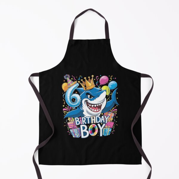 Item preview, 6th Birthday Shark Ocean Theme Party 6 Years Old For Boy designed and sold by PowAcademy.