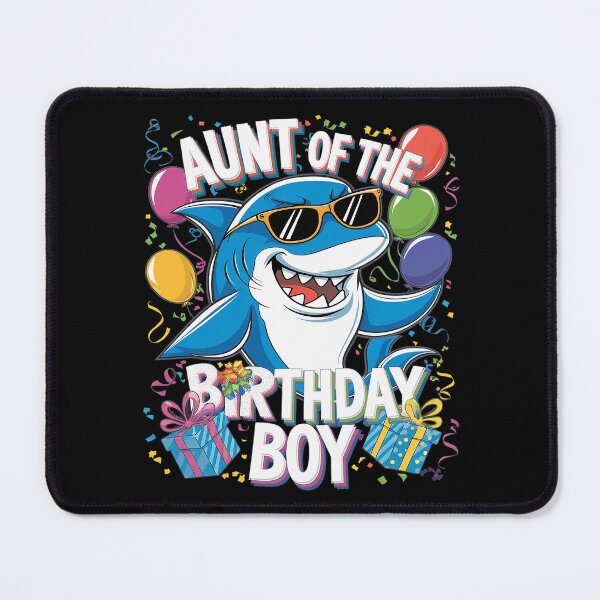 Item preview, Aunt of the Birthday Boy Family Matching Party Shark 22 designed and sold by MythWoot.