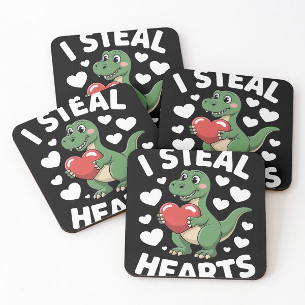 Item preview, Valentines Day Dinosaur I Steal Hearts Trex Gift designed and sold by joedavila.