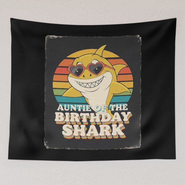 Item preview, Auntie of the Shark Birthday Aunt Matching Family  designed and sold by PowAcademy.