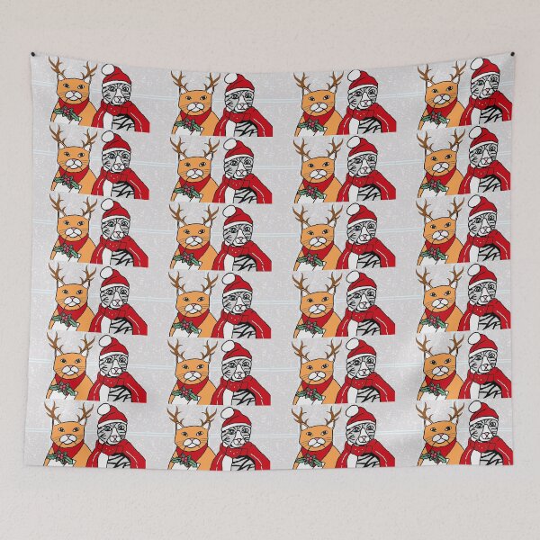 Item preview, Meowy Christmas designed and sold by icedragonart77.
