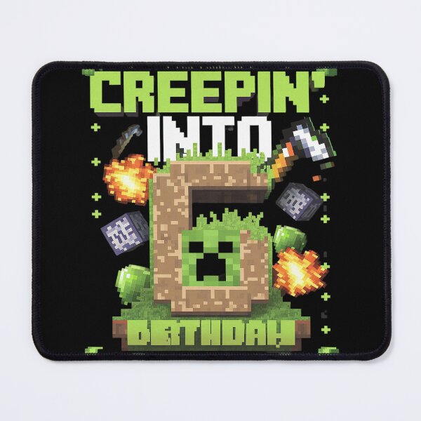 Item preview, 6th Birthday Gamer Pixel Creepin’ Into 6 Video Game Party 1 designed and sold by AquaKiev.