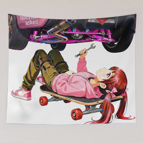 Item preview, JDM Anime Mechanic Girl - Pink GT86 Under Chassis designed and sold by AKIHABARAMOTORS.