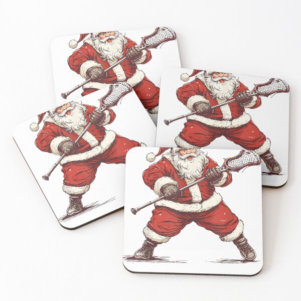 Item preview, Santa Playing Lacrosse Funny Lacrosse Lax Player Christmas designed and sold by raelinema9mar1.