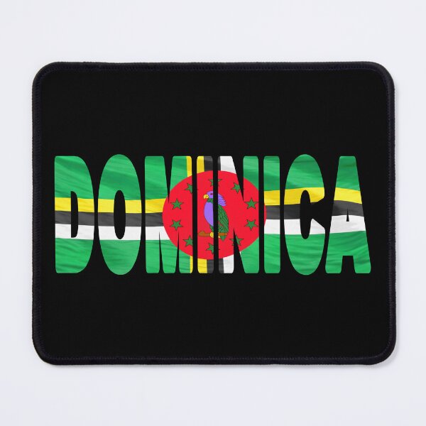Item preview, DOMINICA - Flag Flying in Wind cut to Letters Souvenir Sticker Shirt designed and sold by Adam Gormley.