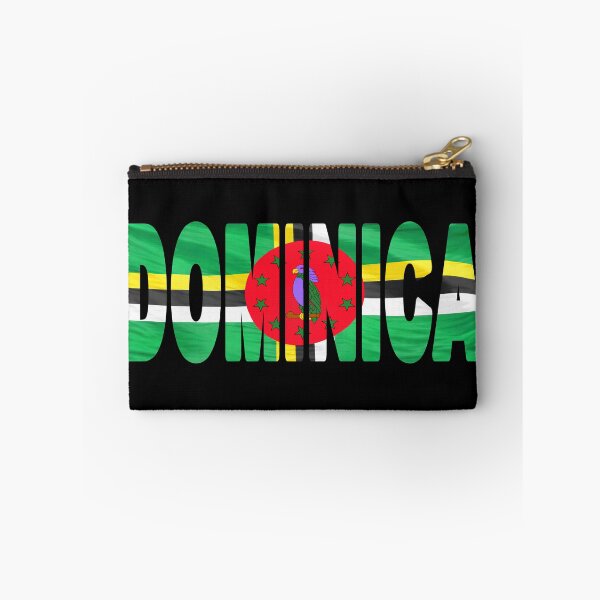 Item preview, DOMINICA - Flag Flying in Wind cut to Letters Souvenir Sticker Shirt designed and sold by Adam Gormley.