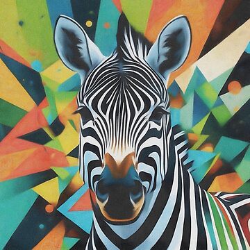 Artwork thumbnail, Abstract Zebra by NikkiBear67