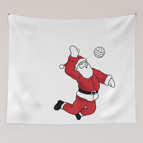 Item preview, Santa Playing Volleyball Christmas Pajama Cool Sport XMas designed and sold by raelinema9mar1.