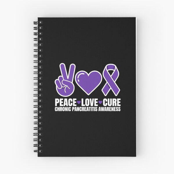 Item preview, Pancreatitis Awareness Peace Love Cure designed and sold by EllenJast.