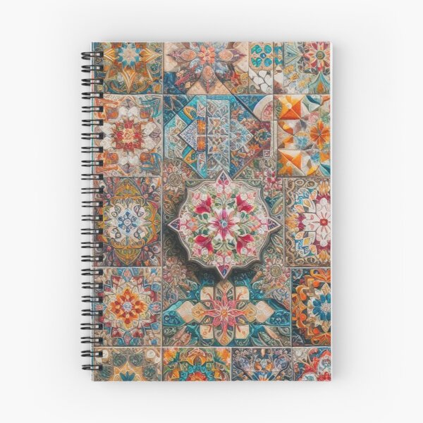 Item preview, Colorful Floral Mosaic Tiles designed and sold by TinCatOutPost.