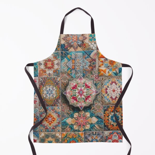Item preview, Colorful Floral Mosaic Tiles designed and sold by TinCatOutPost.