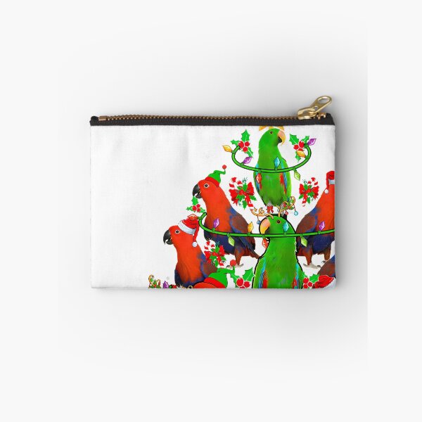 Item preview, Santa Reindeer Elf Eclectus Parrots Christmas Tree Lover designed and sold by raelinema9mar1.