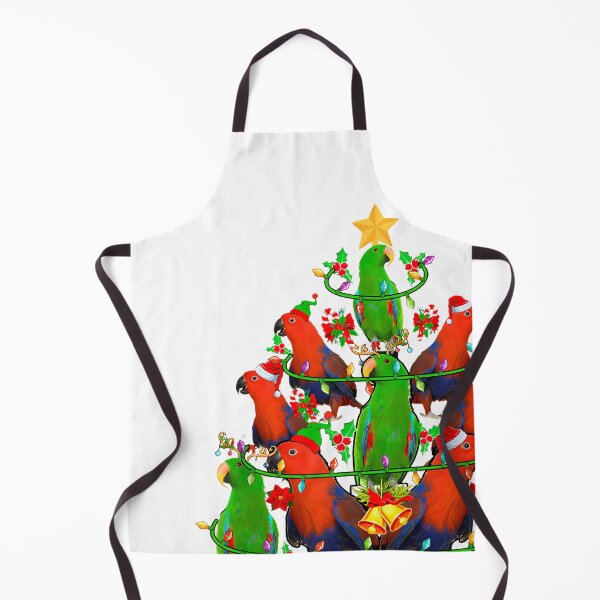 Item preview, Santa Reindeer Elf Eclectus Parrots Christmas Tree Lover designed and sold by raelinema9mar1.