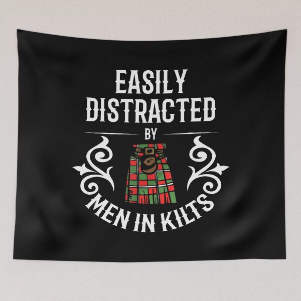 Item preview, Easily Distracted By Men In Kilts Scottish Irish Celtic designed and sold by desuyomoskov7.