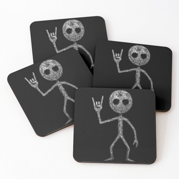 Item preview, Metalhead Alien Stick Figure designed and sold by Mortisigil.