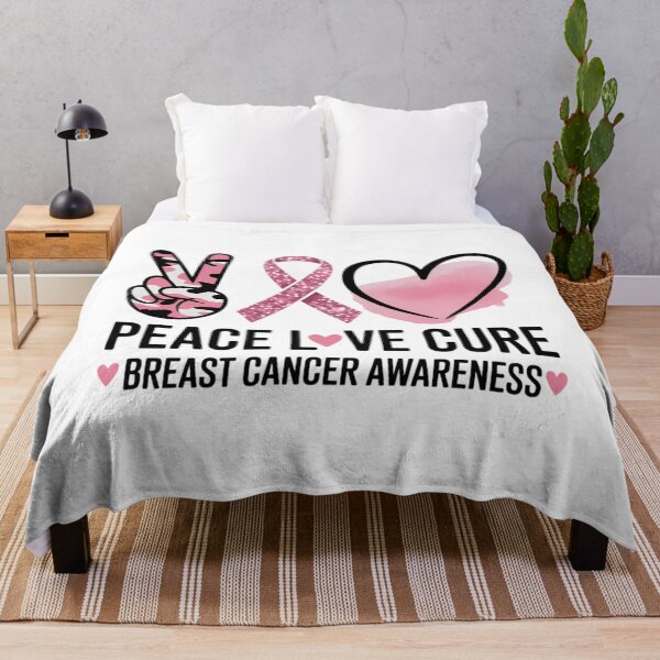 Item preview, Peace Love Cure Pink Ribbon Cancer Breast Awareness designed and sold by EllenJast.
