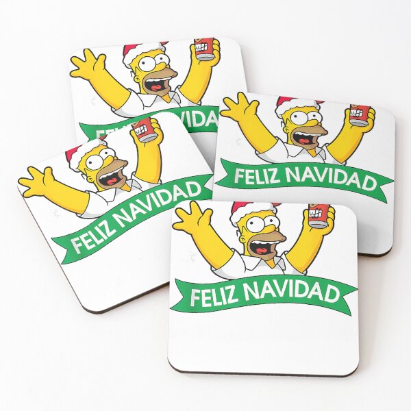 Item preview, The Simpsons Christmas Feliz Navidad Cheering Homer Portrait designed and sold by laonieam8aman5.