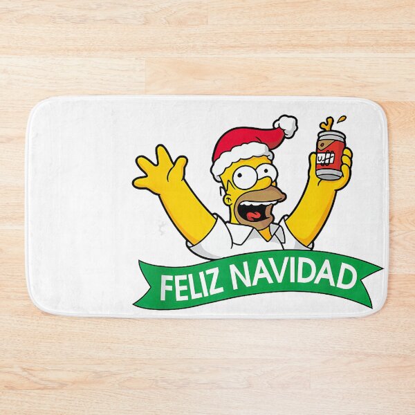 Item preview, The Simpsons Christmas Feliz Navidad Cheering Homer Portrait designed and sold by laonieam8aman5.