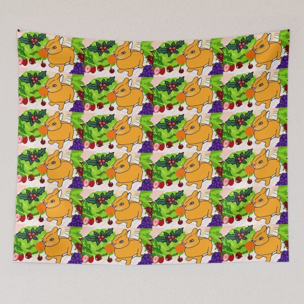 Item preview, The orange Rabbit & A Very Veggie Feast designed and sold by icedragonart77.