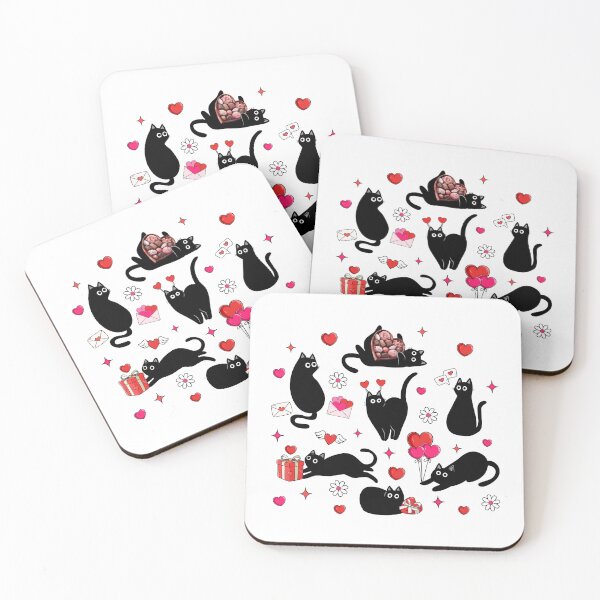 Item preview, Funny Black Cat Valentines Day designed and sold by jackelmbradyt.