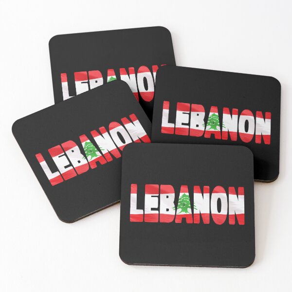 Item preview, LEBANON - Flag Flying in Wind cut to Letters Souvenir Sticker Shirt designed and sold by Adam Gormley.