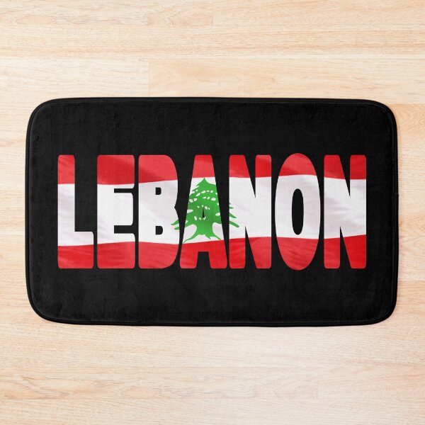 Item preview, LEBANON - Flag Flying in Wind cut to Letters Souvenir Sticker Shirt designed and sold by Adam Gormley.