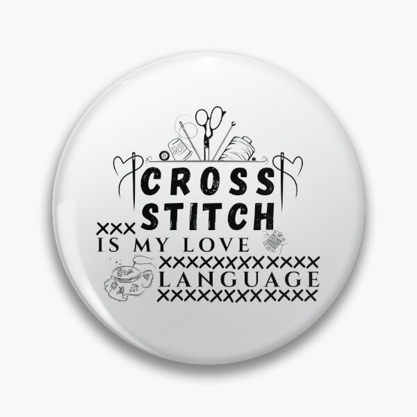 Item preview,  Cross Stitch Is My Love Language - X-Stitch Lover - Gift For Cross Stitcher designed and sold by Wiss2Arts.