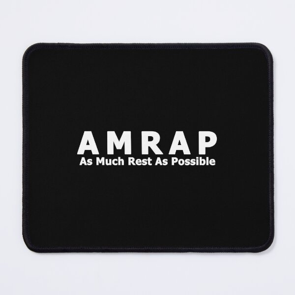 Item preview, AMRAP — As Much Rest As Possible designed and sold by choplzomfj62.