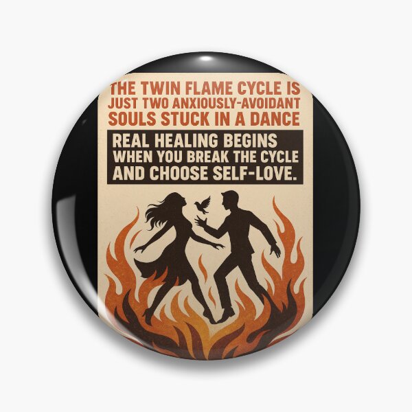 Item preview, Twin Flames Are False – Anxious Avoidant Narc–Empath Dance, Choose Self Love designed and sold by Earth Nature Creations.