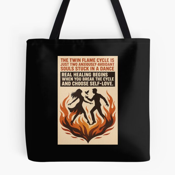 Item preview, Twin Flames Are False – Anxious Avoidant Narc–Empath Dance, Choose Self Love designed and sold by Earth Nature Creations.
