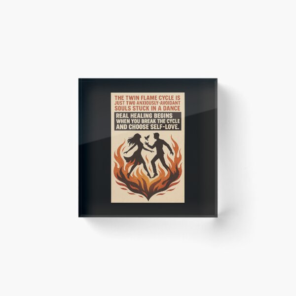Item preview, Twin Flames Are False – Anxious Avoidant Narc–Empath Dance, Choose Self Love designed and sold by Earth Nature Creations.