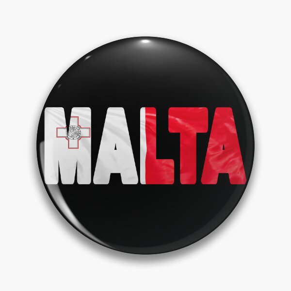 Item preview, MALTA - Flag Flying in Wind cut to Letters Souvenir Sticker Shirt designed and sold by Adam Gormley.