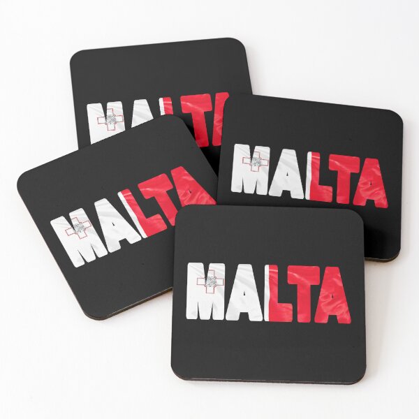 Item preview, MALTA - Flag Flying in Wind cut to Letters Souvenir Sticker Shirt designed and sold by Adam Gormley.