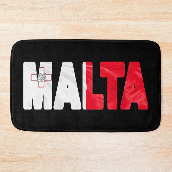 Item preview, MALTA - Flag Flying in Wind cut to Letters Souvenir Sticker Shirt designed and sold by Adam Gormley.