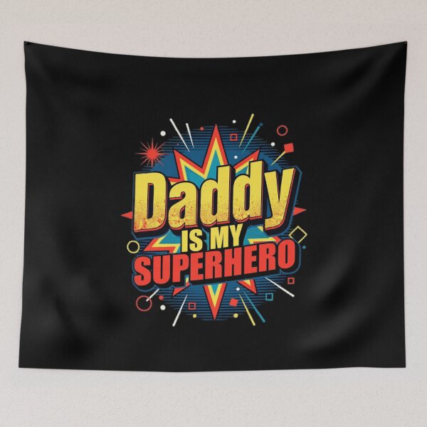 Item preview, Daddy Is My Superhero Father's Day Gift for Dad designed and sold by LUCKYHAPPYFINDS.