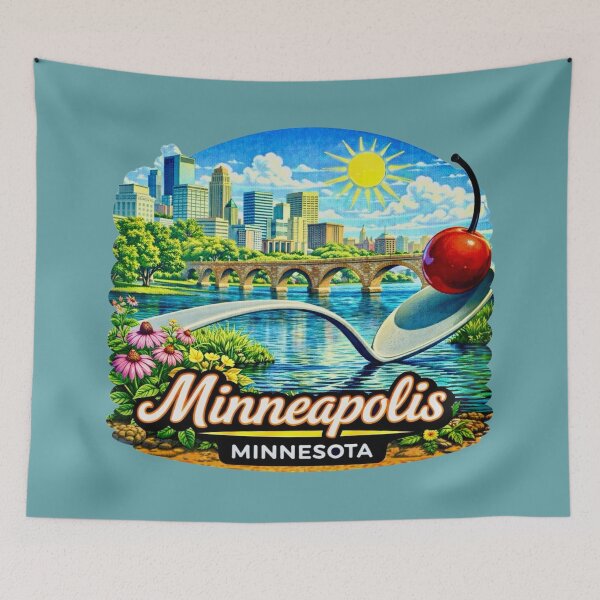 Item preview, Minneapolis, Minnesota / Spoonbridge and Cherry designed and sold by Myra365Art.