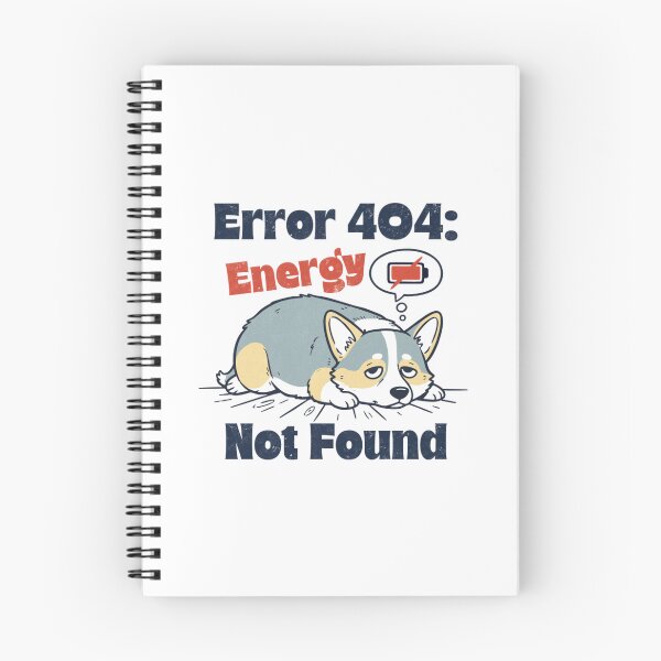 Item preview, Error 404 Energy Not Found Corgi Funny Tech Dog Do designed and sold by SultaniCOAU.