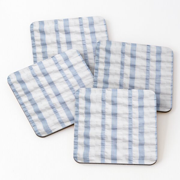 Item preview, Blue and White Striped Seersucker Fabric Texture designed and sold by Boundless PixelForge.